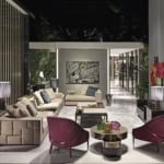 Babylon Modular Living Room modern luxury sectional with beige leather